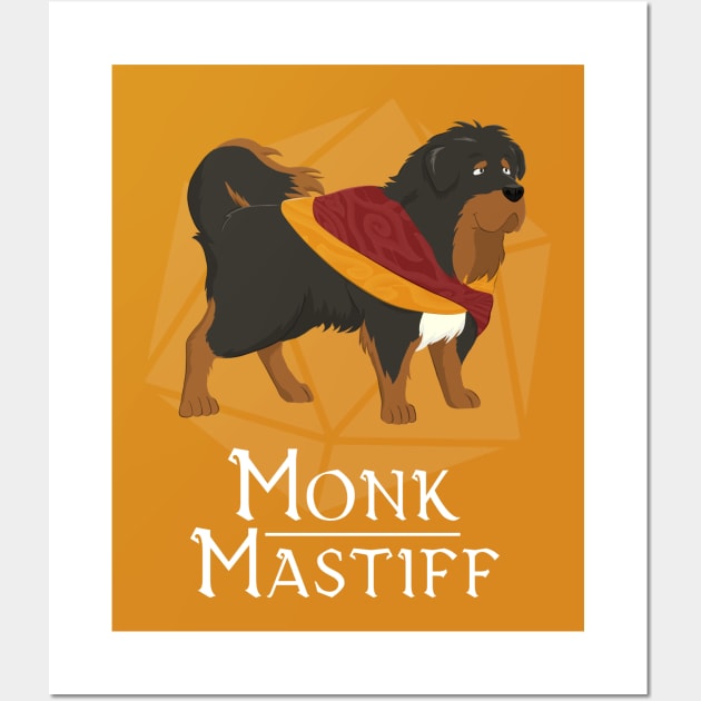 Monk Mastiff Wall Art by Celestirus